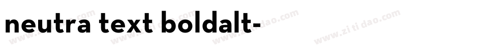 neutra text boldalt字体转换